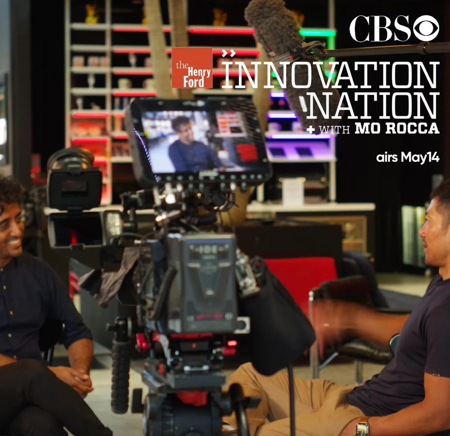 Filming CLIP for CBS Innovation Nation